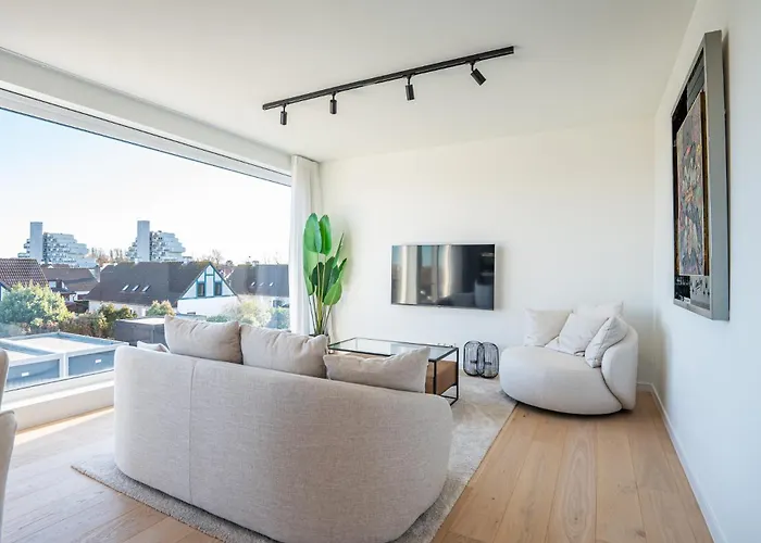 Apartment Stylish In With Pool And Garage De Haan