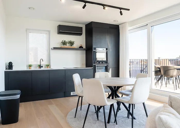 Apartment Stylish In With Pool And Garage De Haan