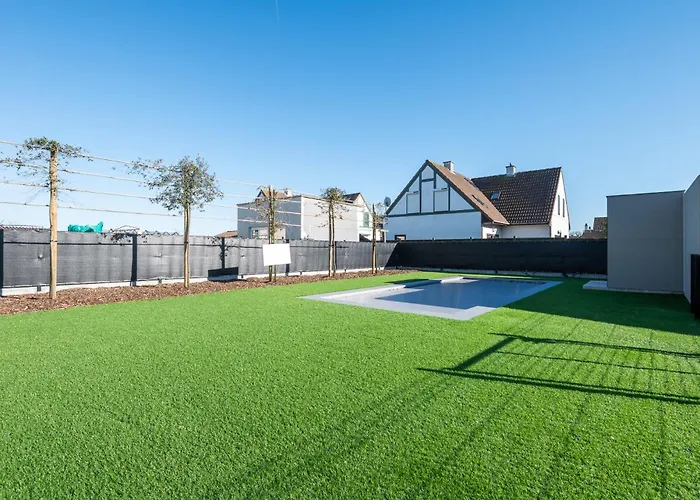 Apartment Stylish In With Pool And Garage De Haan