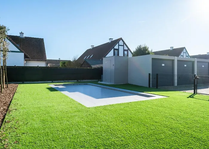 Apartment Stylish In With Pool And Garage De Haan