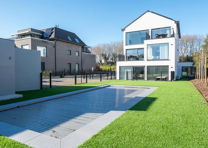 Stylish In With Pool And Garage De Haan