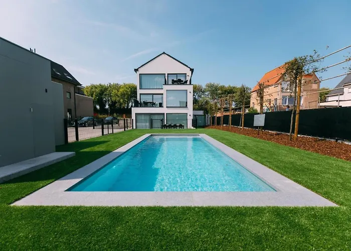 Stylish In With Pool And Garage De Haan